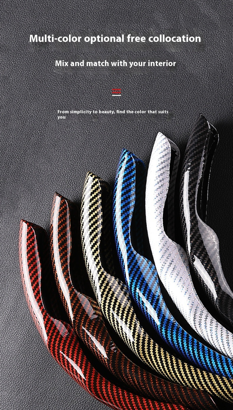 Glossy Carbon Fiber Car Steering Wheel Cover