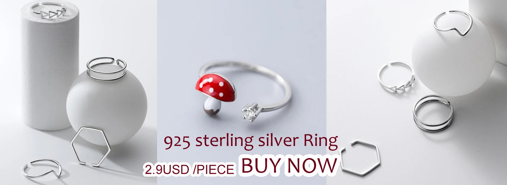 Rose Gold Stainless Steel Anxiety Spinner Ring