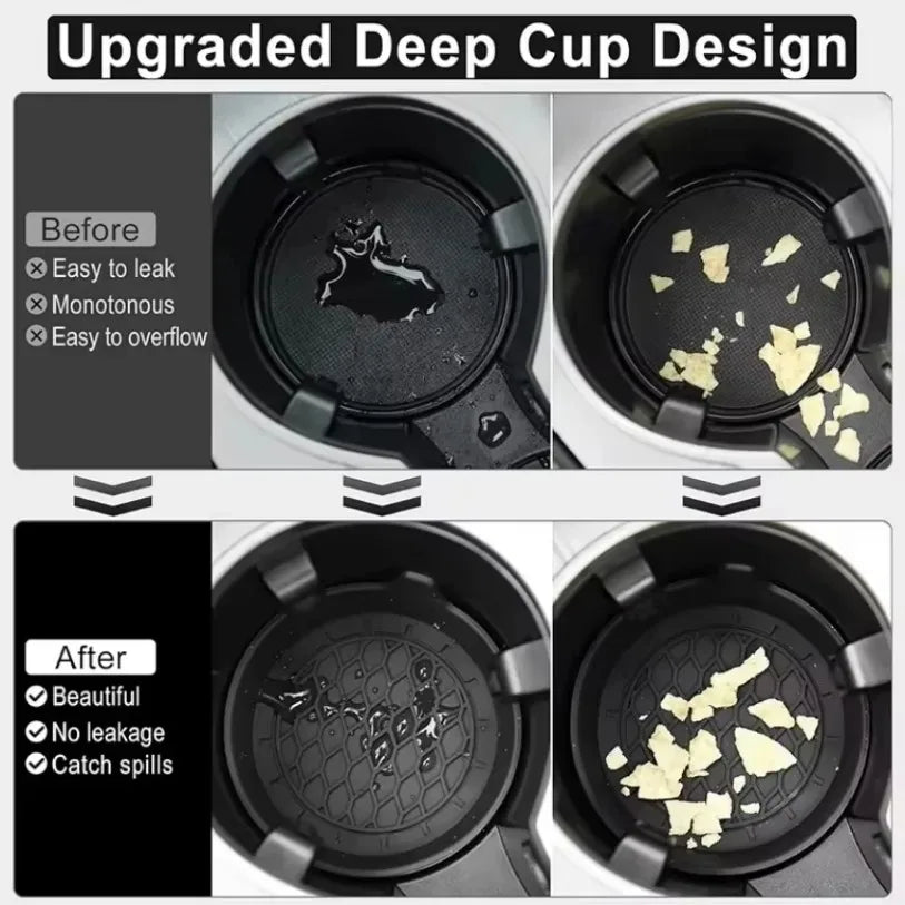 Universal Non-Slip Silicone Car Cup Holder Coasters