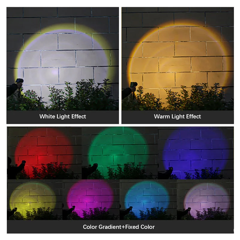 9-LED Solar Spotlights
