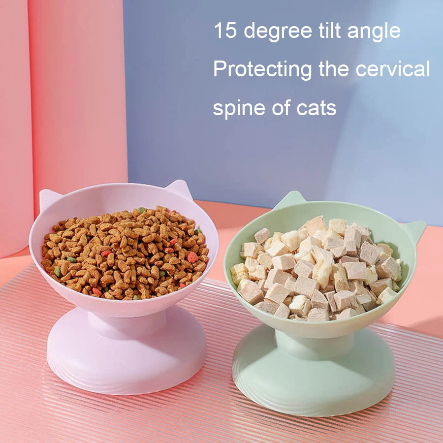 High-Footed Slanted Pet Bowl β Feeding & Drinking Bowl