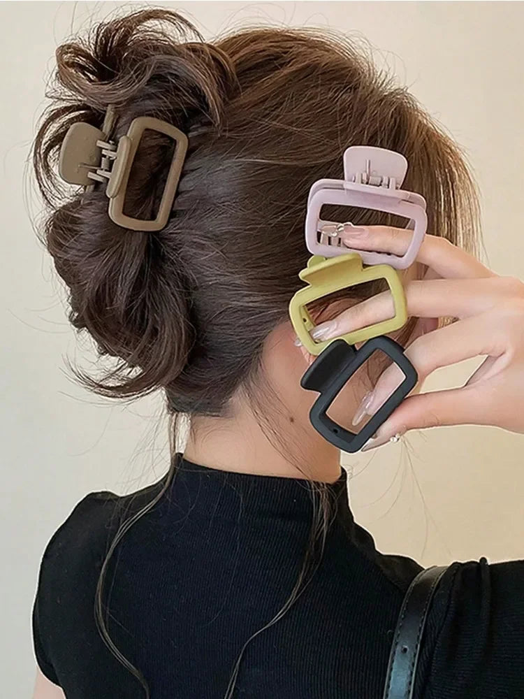 4PCS Women's Square Hair Claw Clips