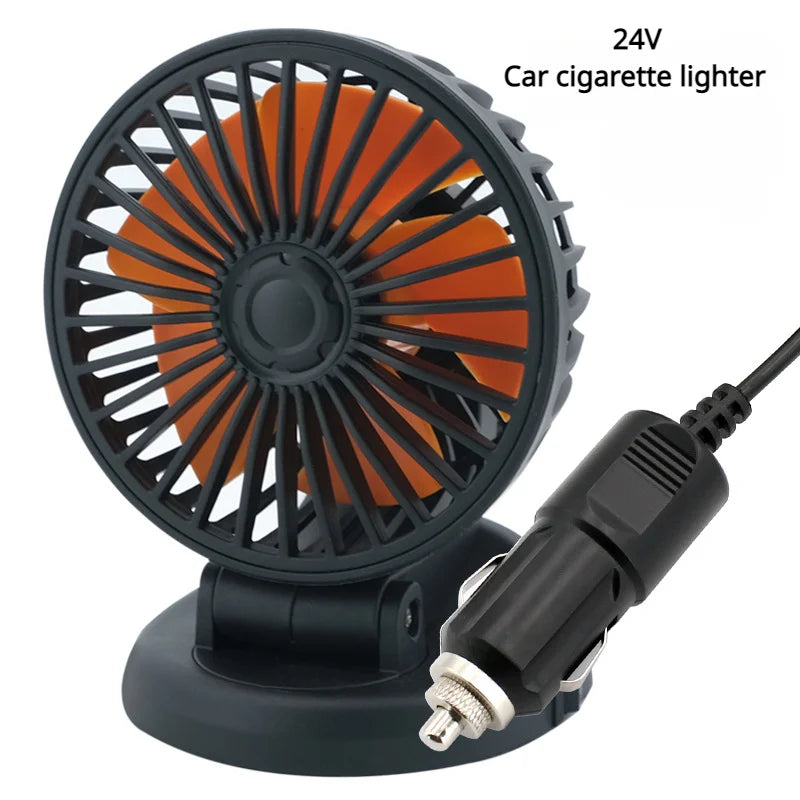 360° Adjustable 3-Head Car Fan