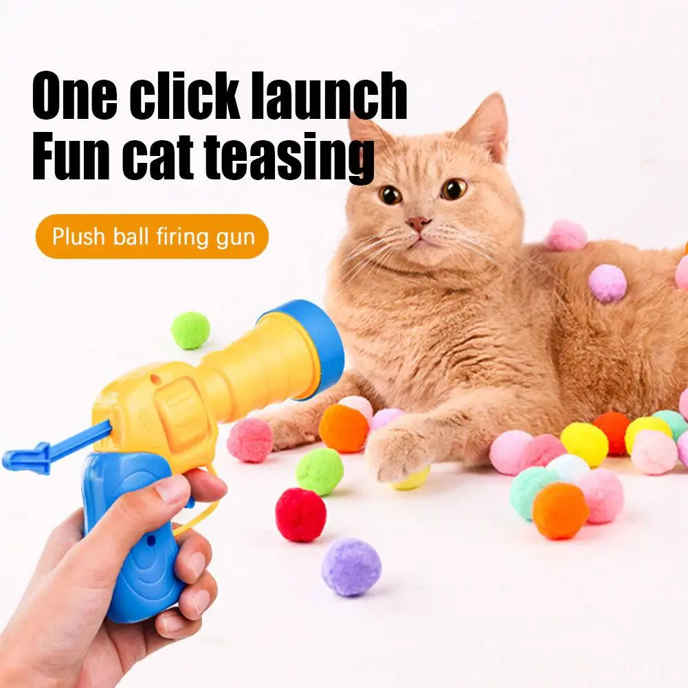 Interactive Electric Rolling Cat Toy Gun