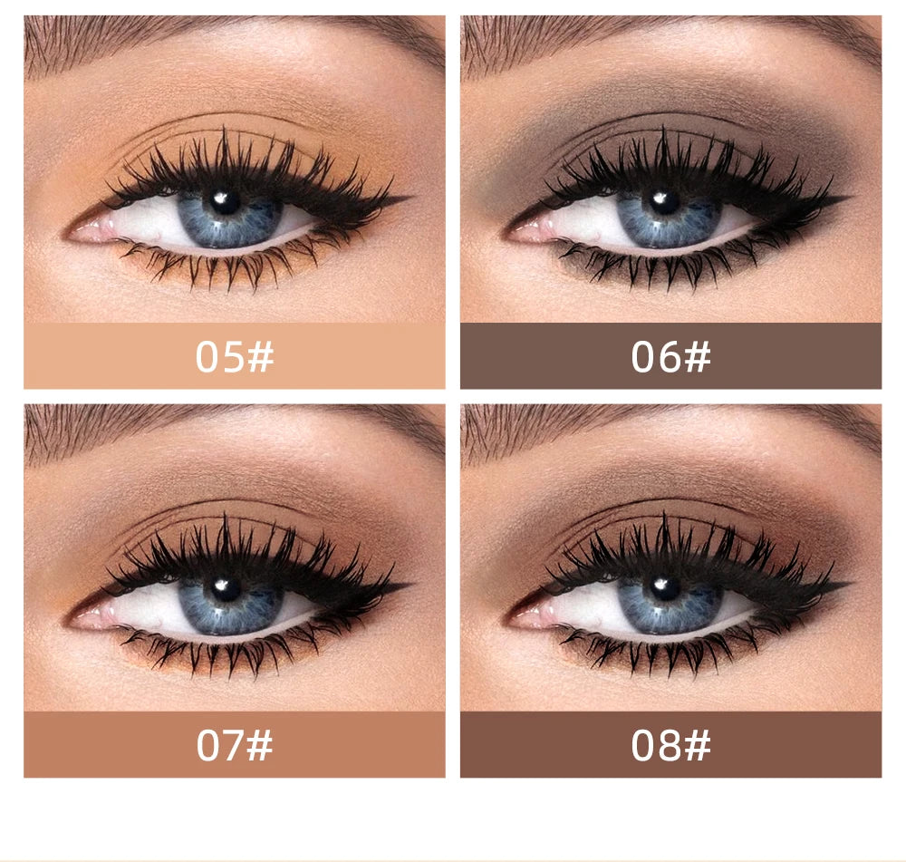 QIBEST 8-Color Matte Liquid Eyeshadow Stick