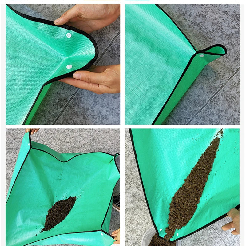 Waterproof Foldable Plant Pot Mat with Gloves