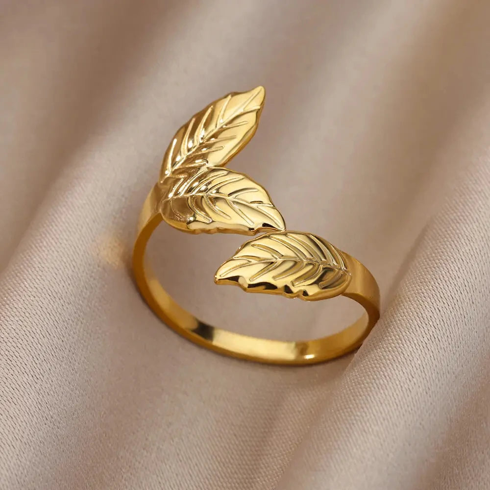 Luxury 316L Stainless Steel Gold Color Ring