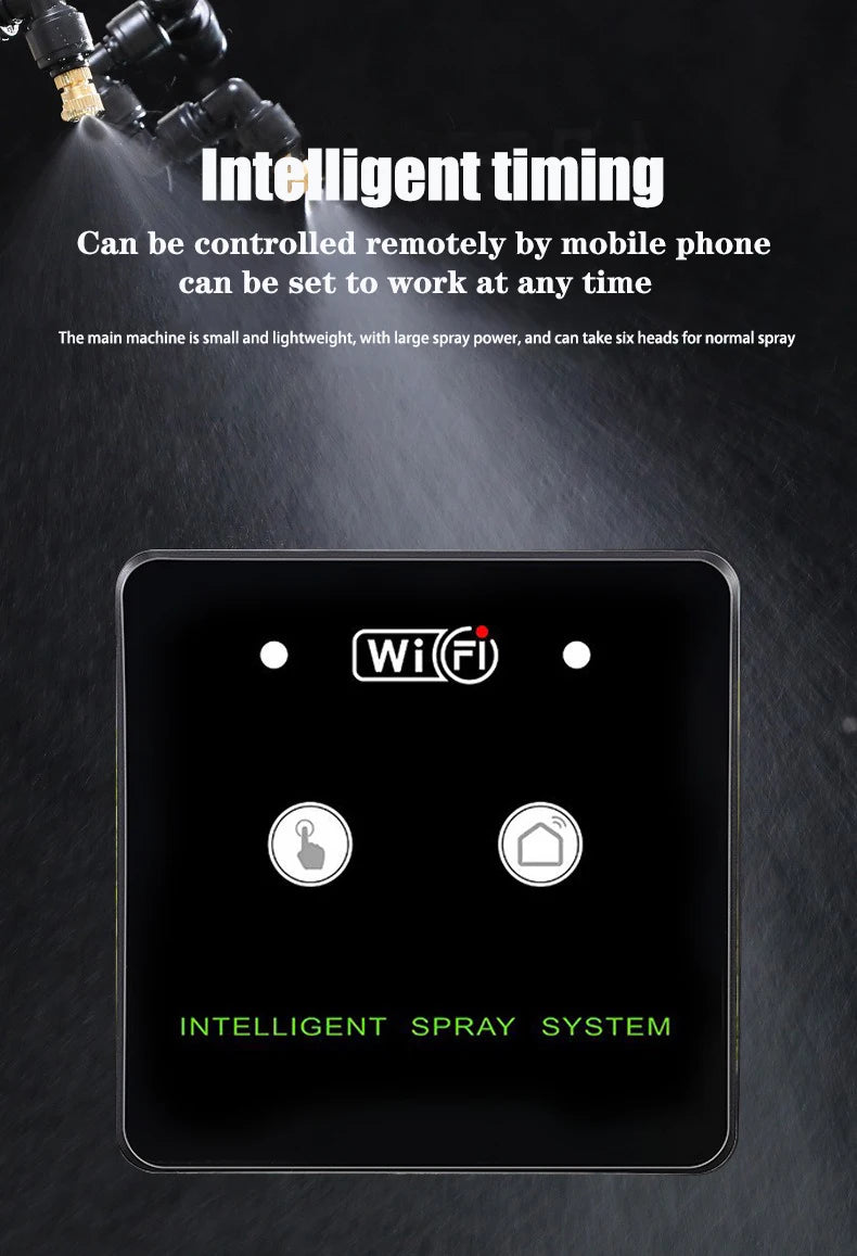 WiFi-Controlled Rainforest Sprayer – Automatic Mist System