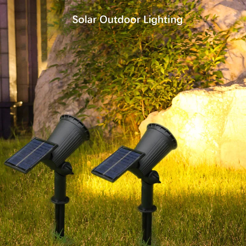 9-LED Solar Spotlights