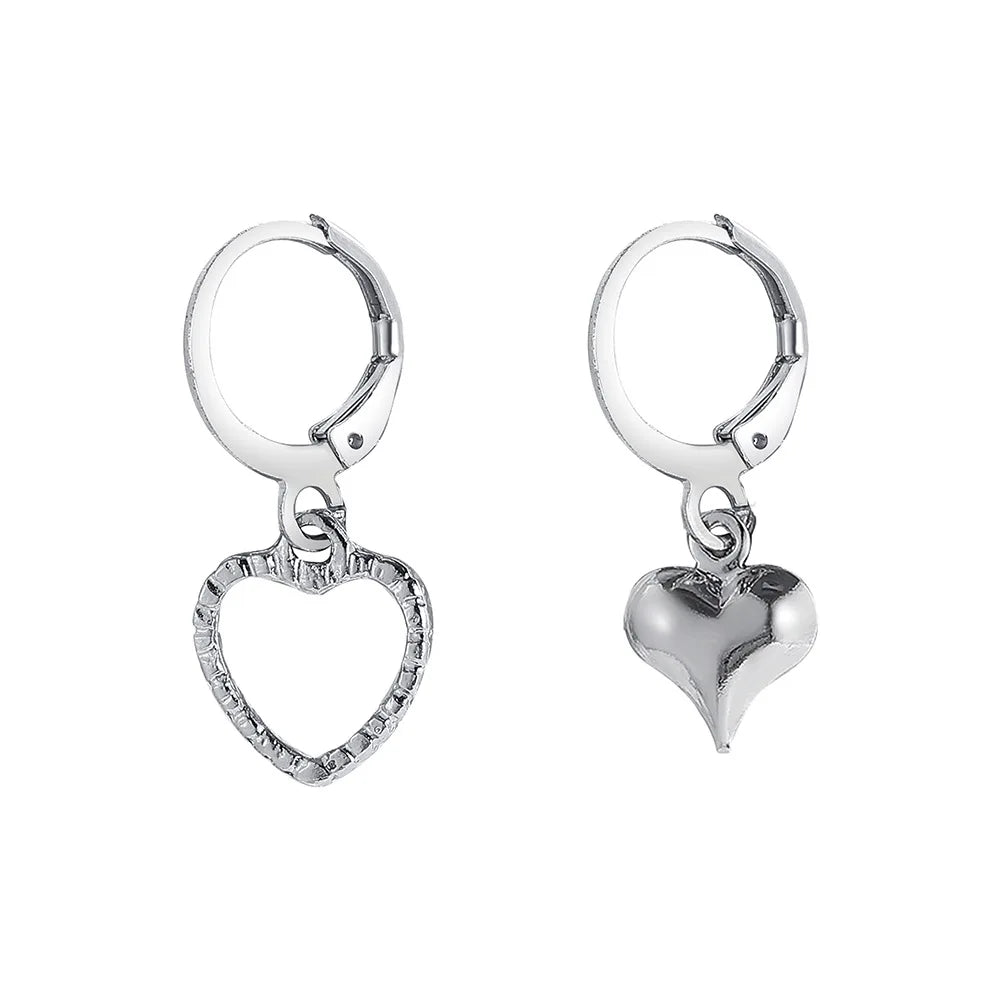 Y2K Bowknot Zircon Earrings – Silver with Pink Crystal