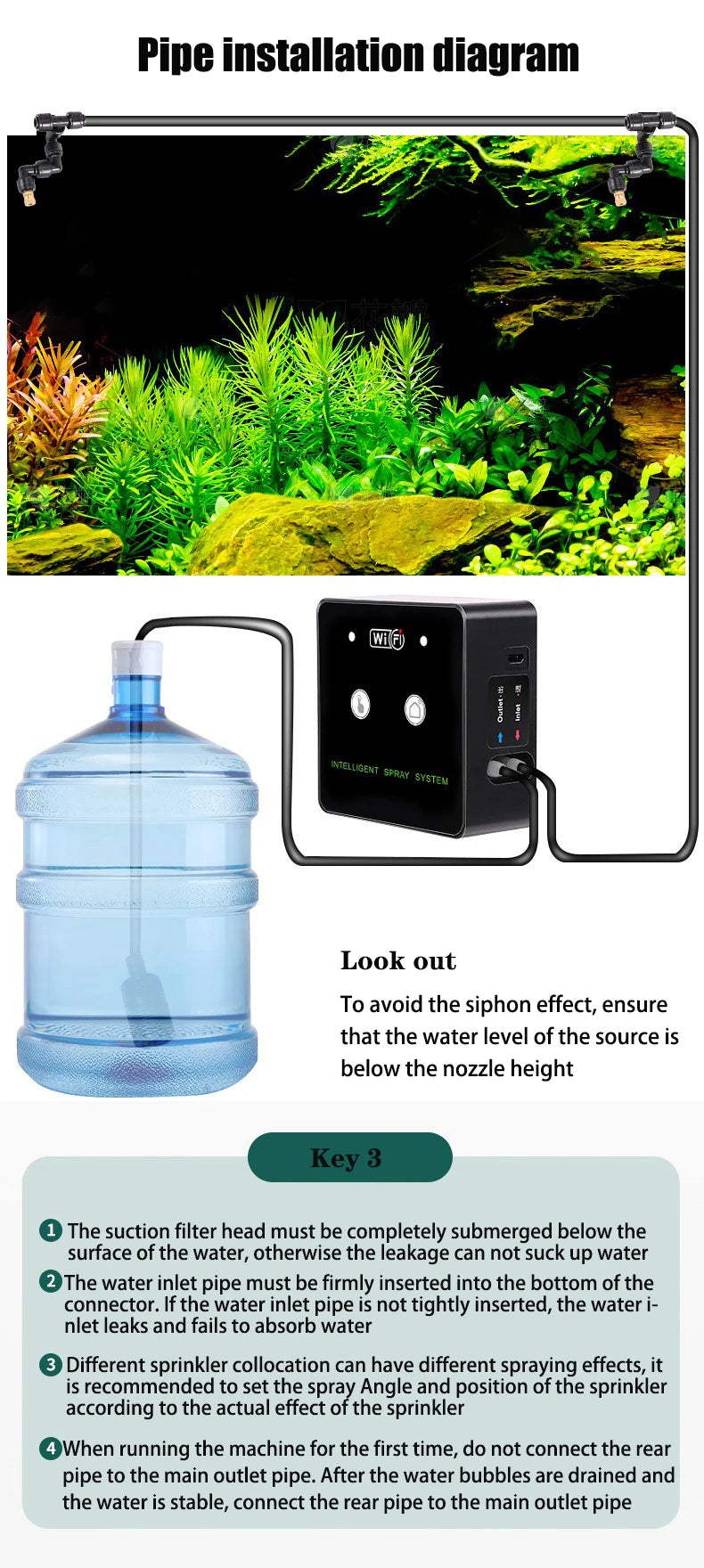 WiFi-Controlled Rainforest Sprayer – Automatic Mist System