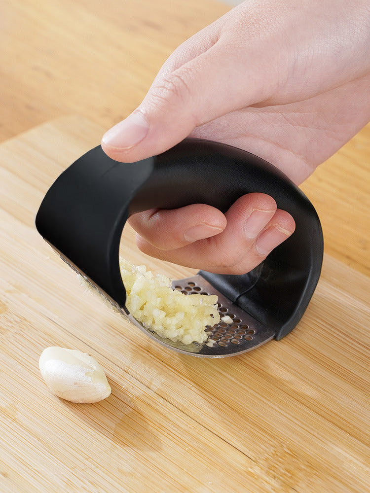 Stainless Steel Garlic Press Crusher - Manual