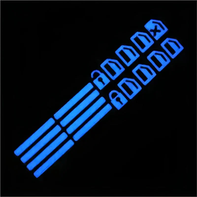 18Pcs/set Car Function Button Fluorescent Stickers