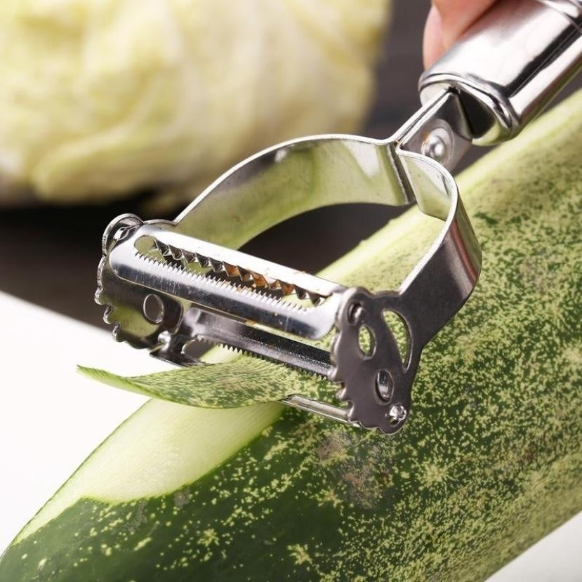 Stainless Steel Julienne Peeler – Vegetable & Fruit Grater Slicer Tool