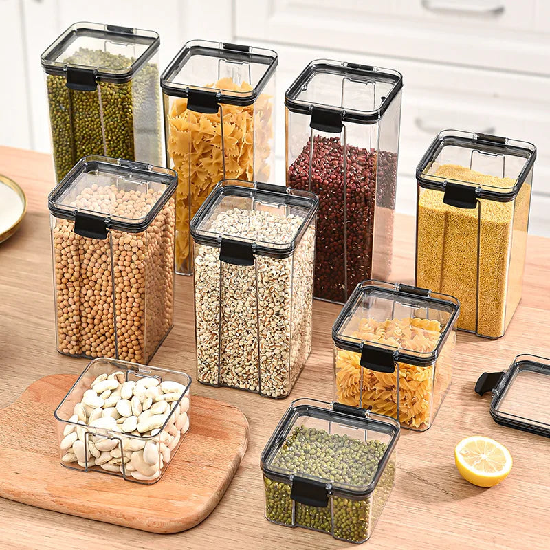Plastic Sealed Jars Set