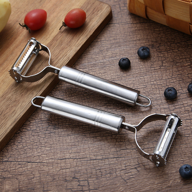 Stainless Steel Julienne Peeler – Vegetable & Fruit Grater Slicer Tool