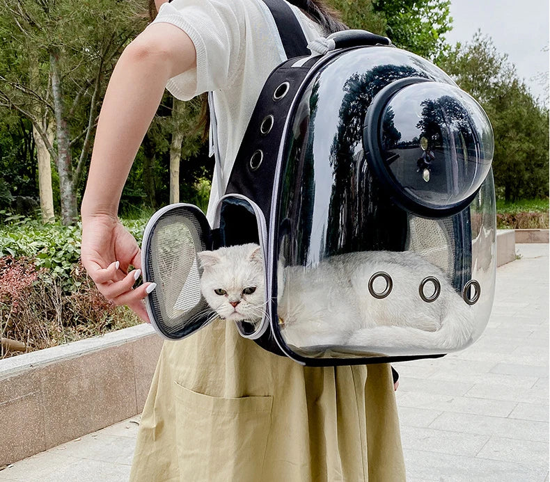 Cat Carrying Backpacks Breathable - Portable Transparent