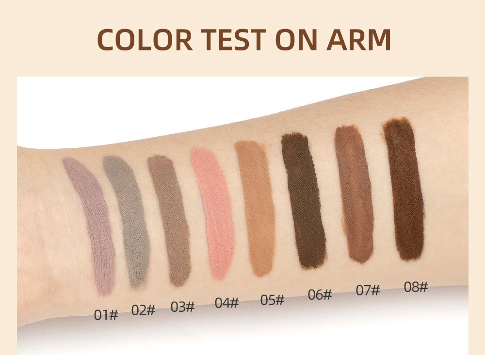 QIBEST 8-Color Matte Liquid Eyeshadow Stick