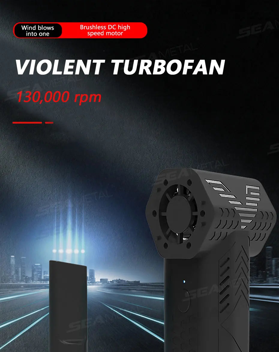 Electric Air Duster - Rechargeable Mini Turbo Blower