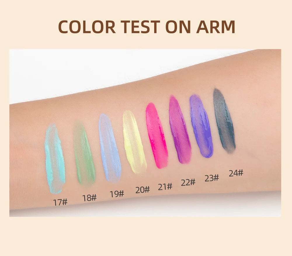 QIBEST 8-Color Matte Liquid Eyeshadow Stick