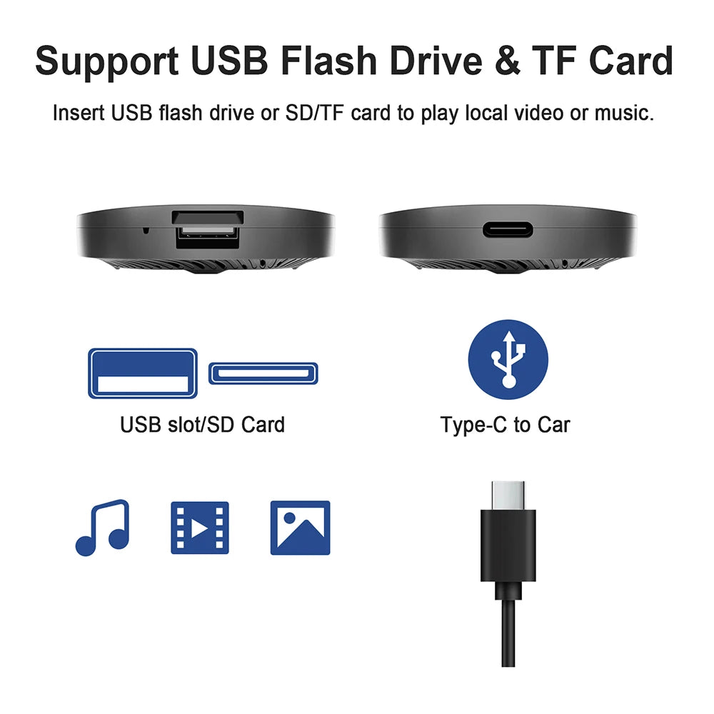 CarPlay AI Box – Wireless Android Auto & Smart TV Box