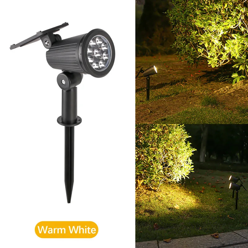 9-LED Solar Spotlights