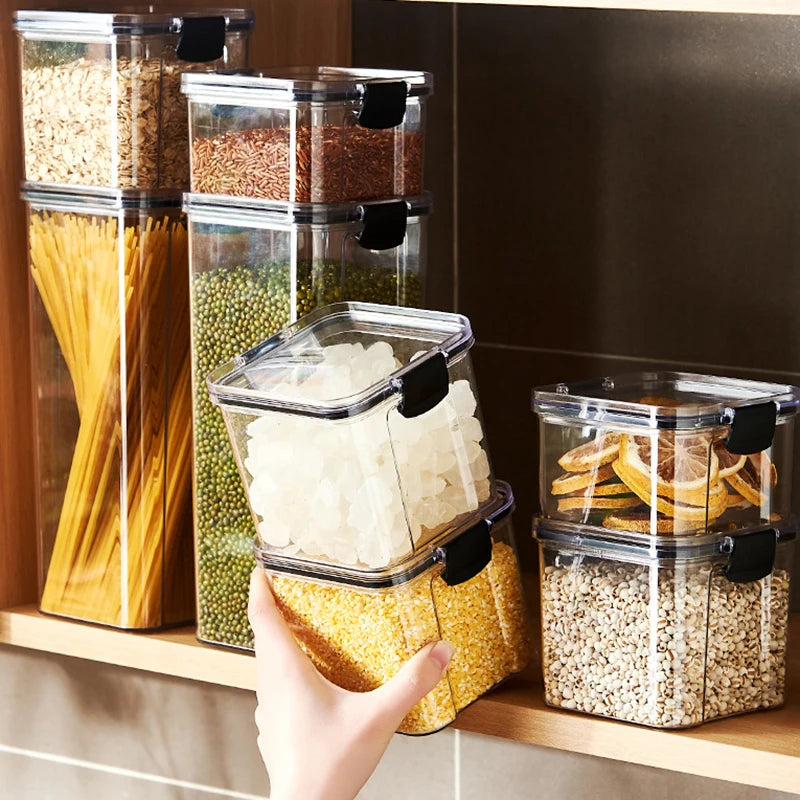 Plastic Sealed Jars Set