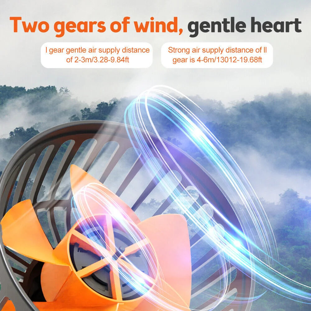 360° Adjustable 3-Head Car Fan