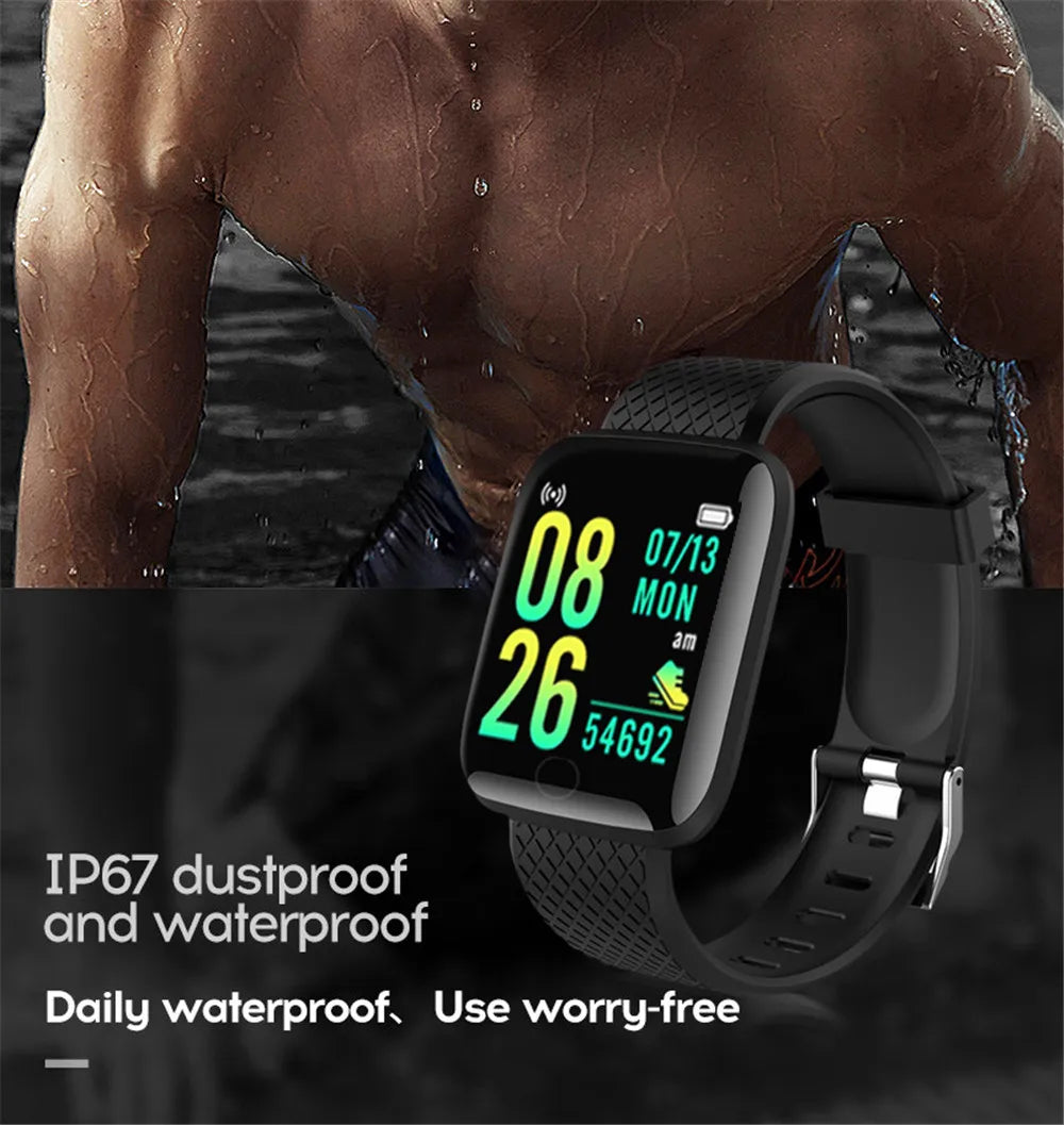 Multifunction Smart Watch D13 116Plus for Men Women Kids