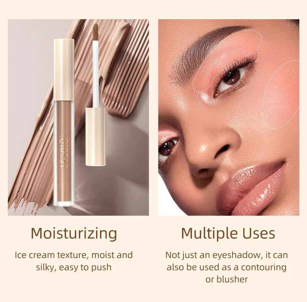 QIBEST 8-Color Matte Liquid Eyeshadow Stick