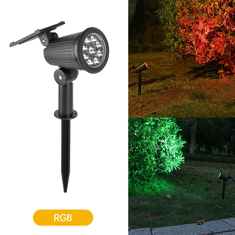 9-LED Solar Spotlights