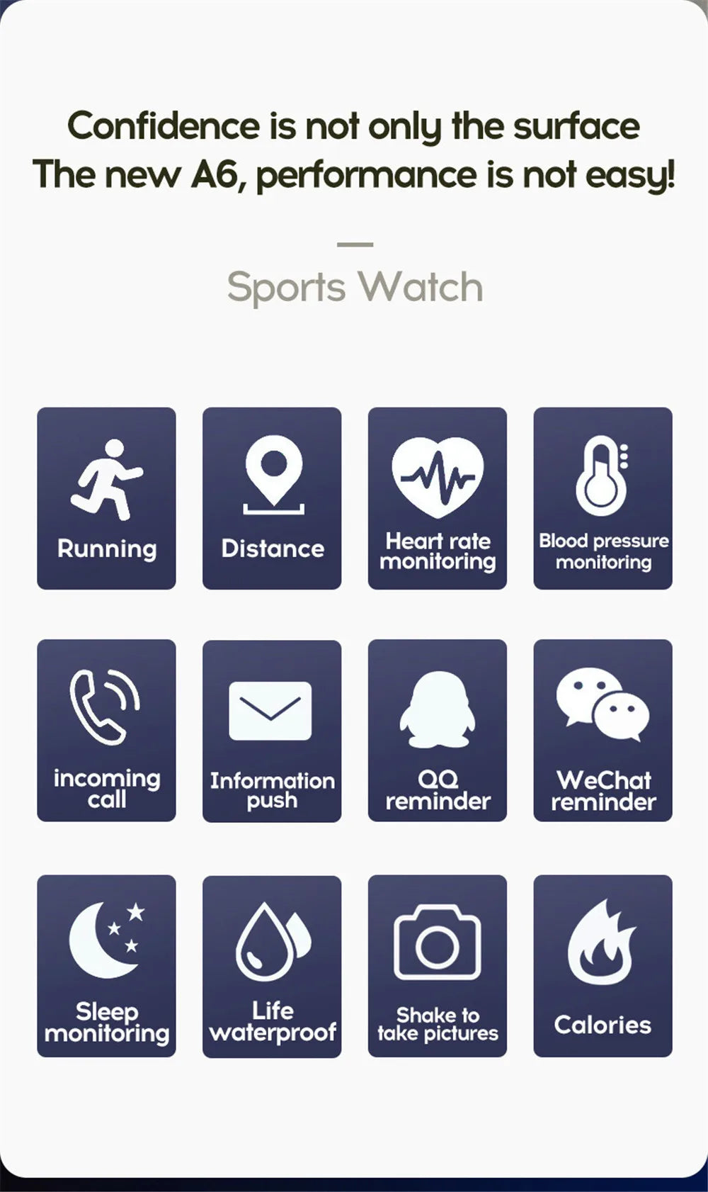 Multifunction Smart Watch D13 116Plus for Men Women Kids