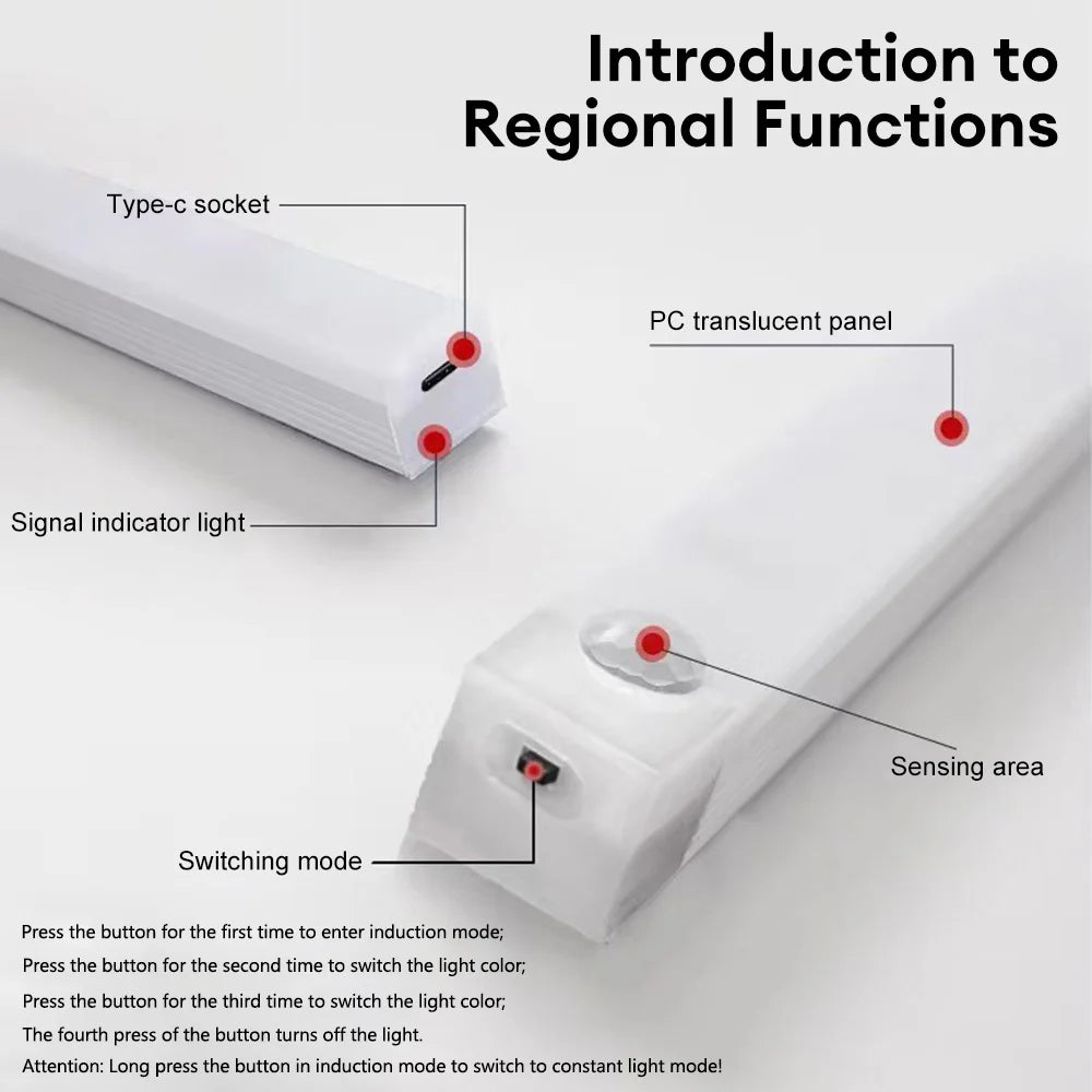 LED Motion Sensor Light – Rechargeable Wireless