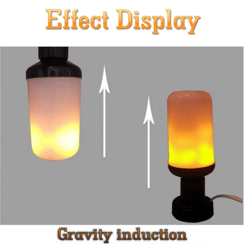 B22/E27 LED Flame Light Bulb – 4 Modes Fire Effect
