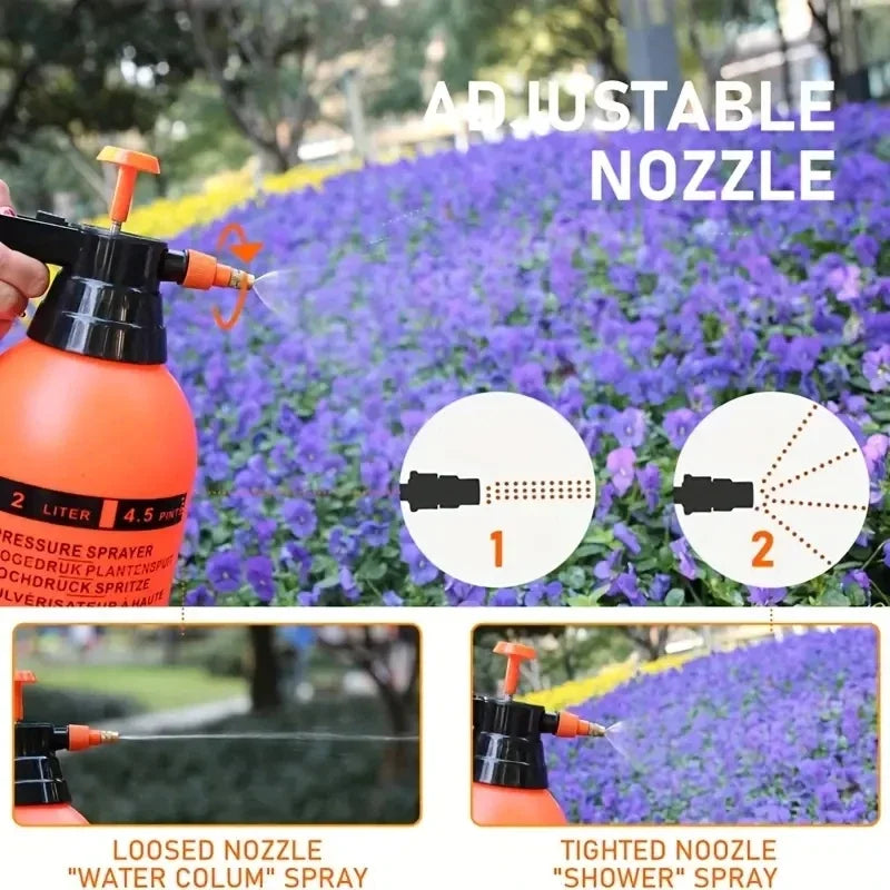 Hand Press Water Sprayer - 2L Garden Watering