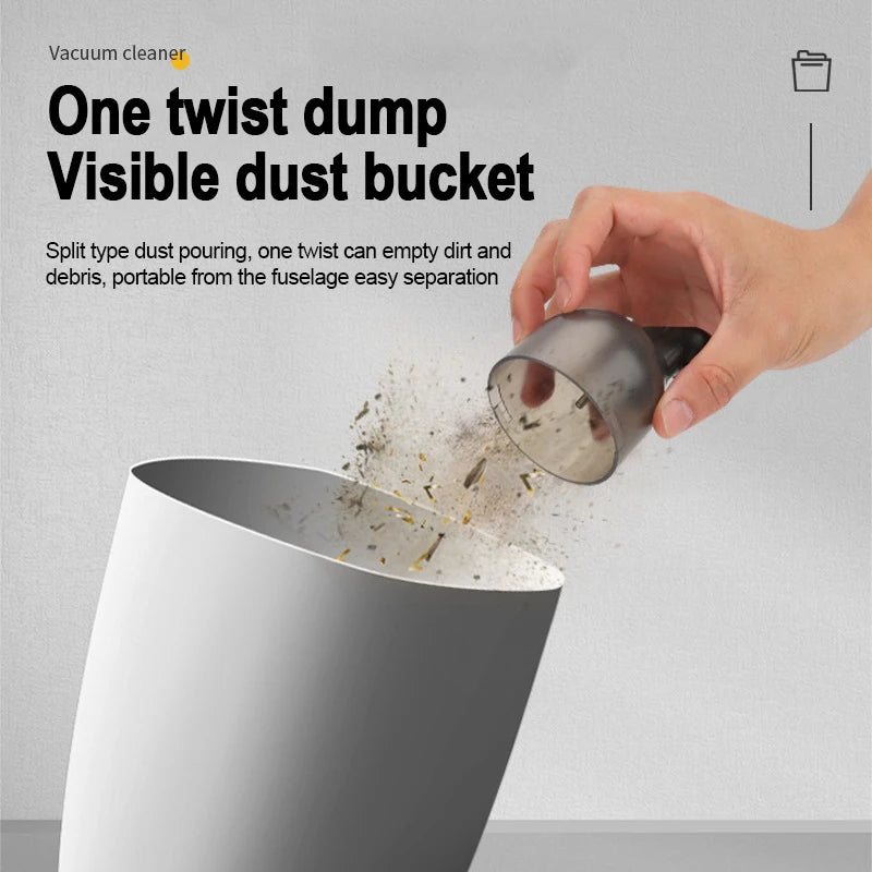 Portable Wireless Vacuum Cleaner – Handheld Desktop & Home Cleaner
