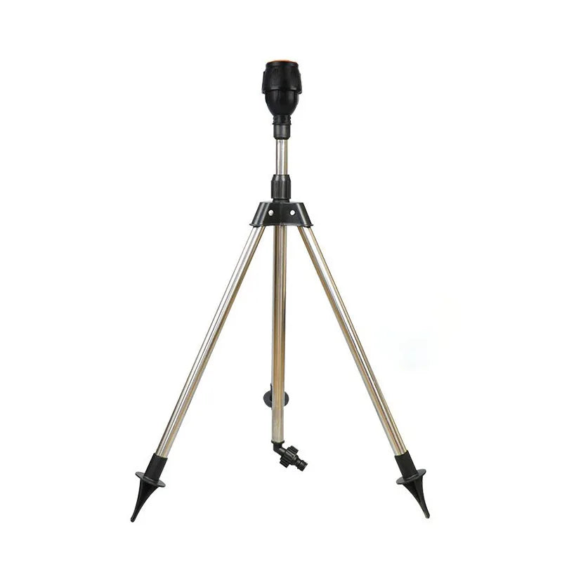 360° Rotating Garden Sprinkler – Stainless Steel Tripod Irrigation Stand