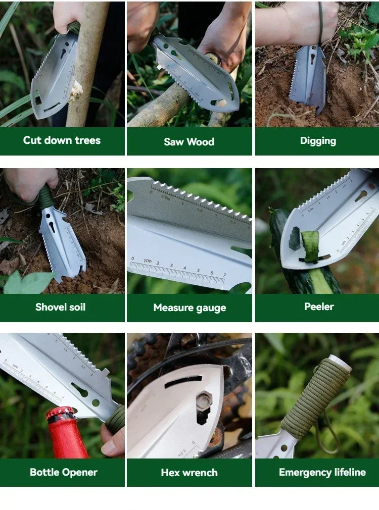 Portable Camping Shovel – Multifunctional Survival & Garden Tool