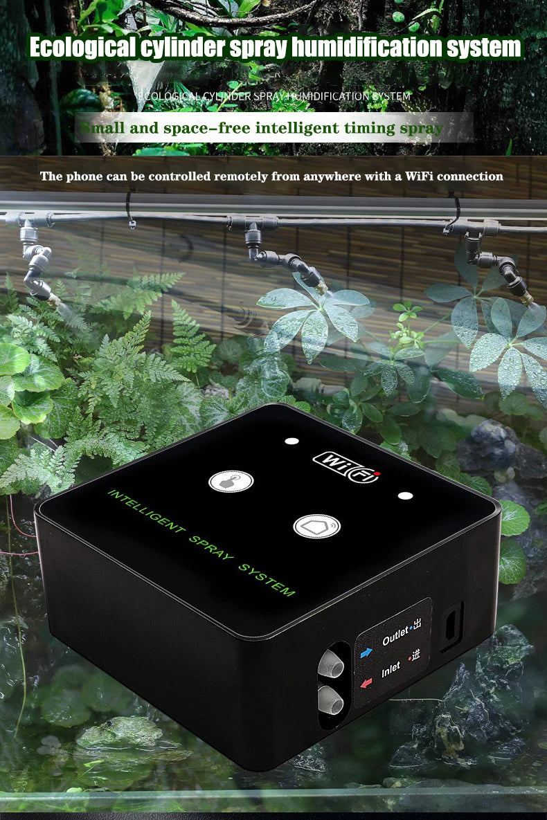 WiFi-Controlled Rainforest Sprayer – Automatic Mist System
