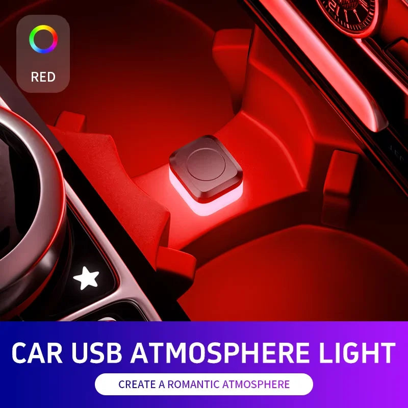 Car USB LED Light Mood Lamp