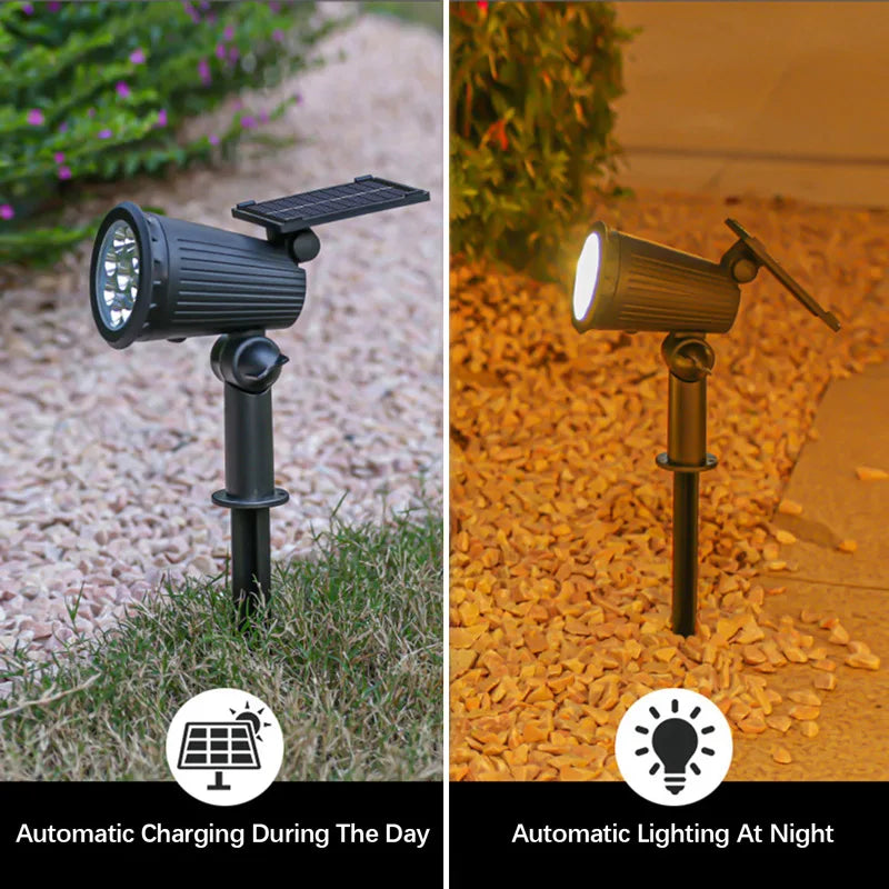 9-LED Solar Spotlights
