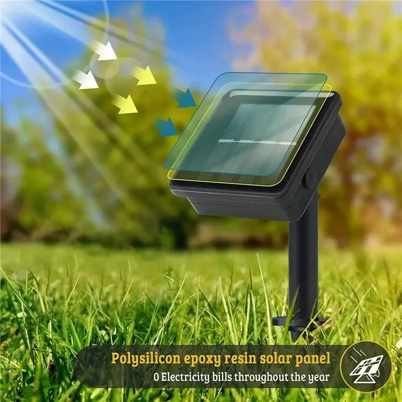 7M/12M Outdoor Solar LED Rope Light – Waterproof String Lights