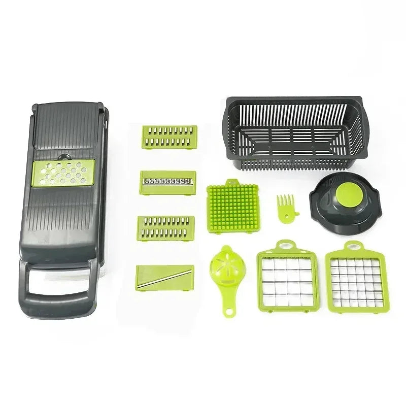 14/16-in-1 Vegetable Chopper – Multifunctional Slicer, Dicer & Grater for Kitchen