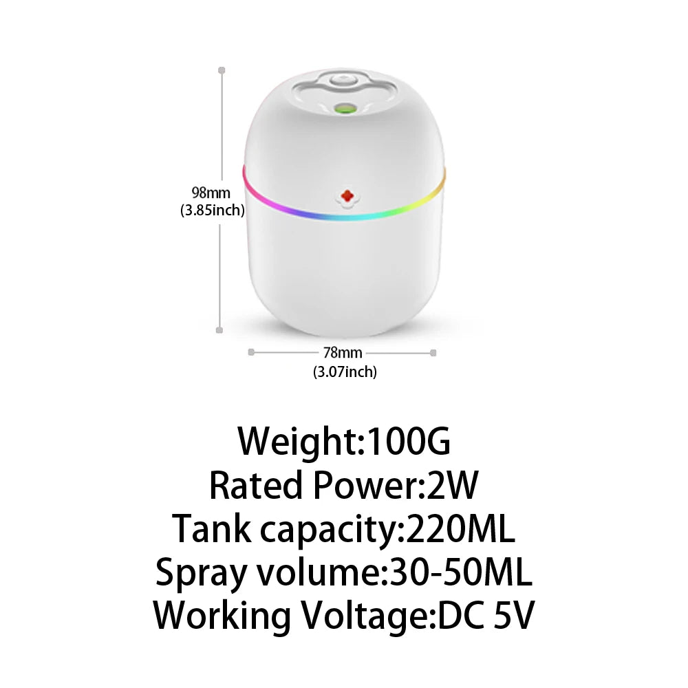 Mini Air Humidifier – Portable Aroma Diffuser