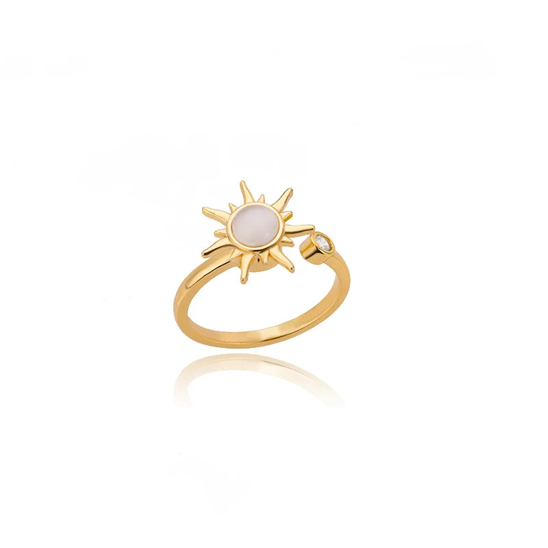 Luxury 316L Stainless Steel Gold Color Ring