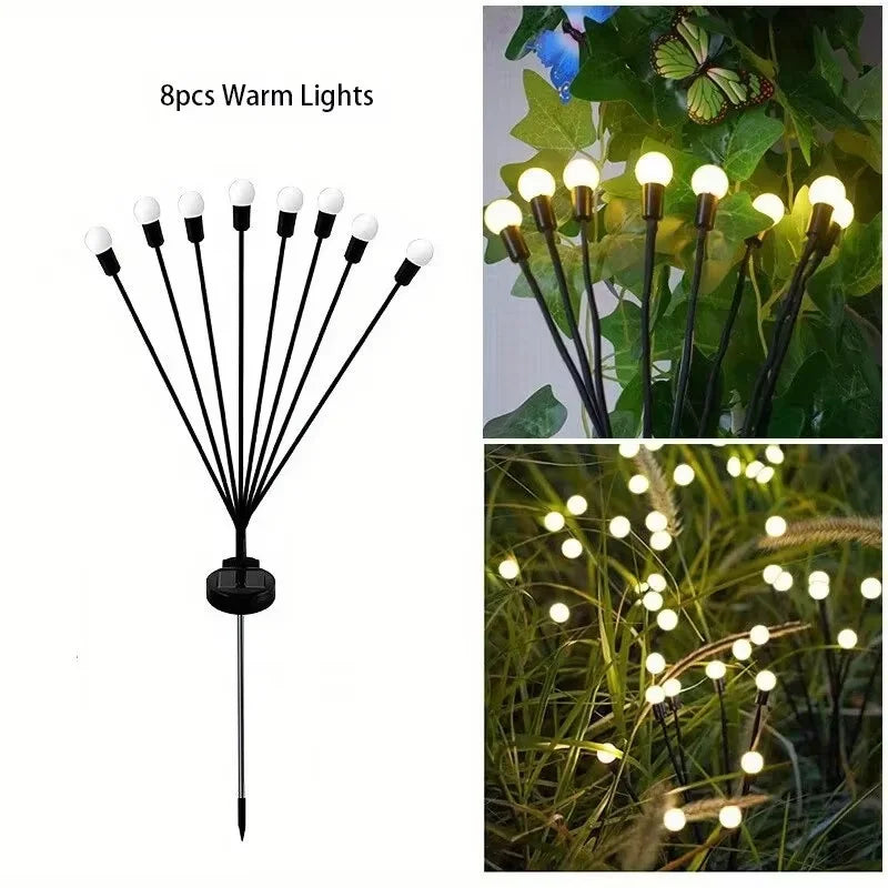 Upgraded Solar Firefly Garden Lights