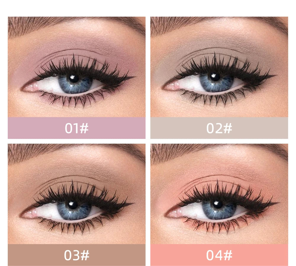 QIBEST 8-Color Matte Liquid Eyeshadow Stick