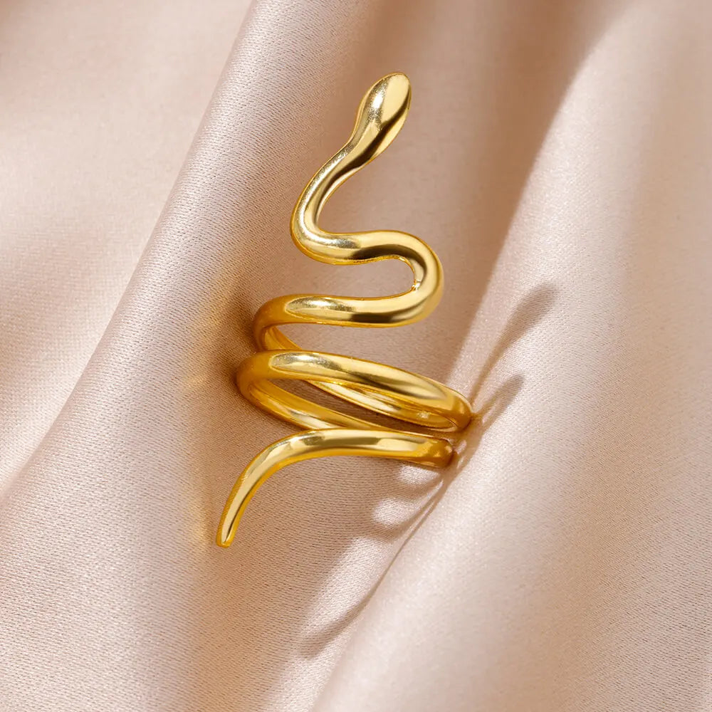 Luxury 316L Stainless Steel Gold Color Ring