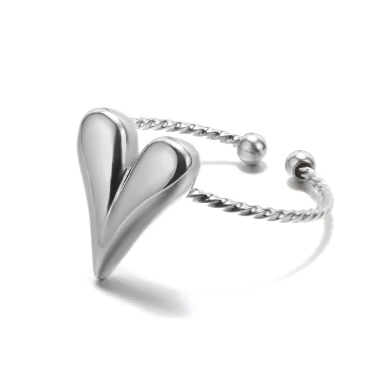 Luxury 316L Stainless Steel Gold Color Ring