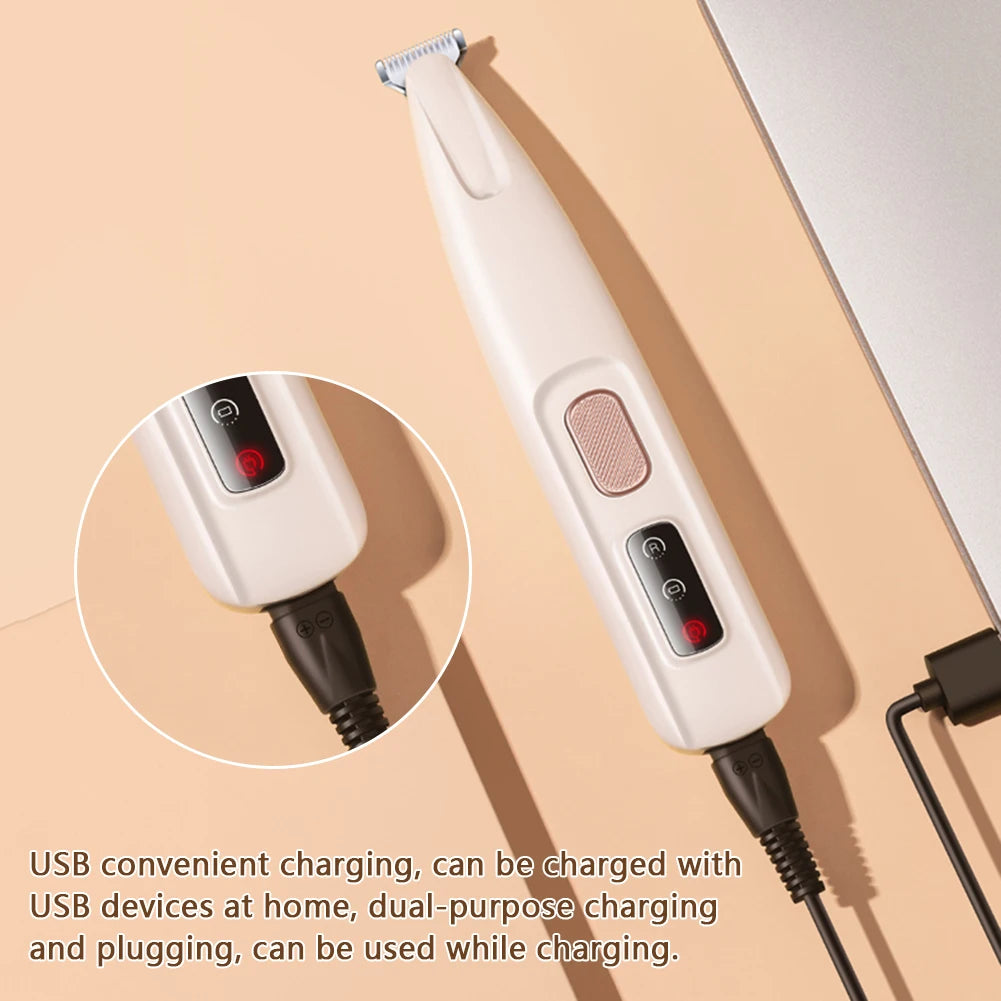 Portable Dog Paw Trimmer β LED Rechargeable Nail Grinder